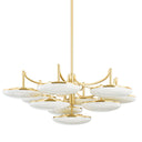 Aged Brass Bregman Chandelier 44" by Hudson Valley