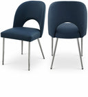 Logan Vegan Leather Upholstered Dining Chair - Blue