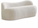 Flair Boucle Fabric Upholstered Bench - Cream