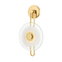 Aged Brass Keuka Park Wall Sconce 10" by Hudson Valley