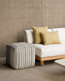 Gray Zahara Outdoor Pouf