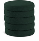 Aphia Boucle Fabric Upholstered Stool - Green
