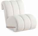Swoon Faux Sheepskin Upholstered Accent Chair - Cream