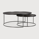 Round Tray Coffee Table Set