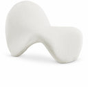 Theodore Faux Sherling Upholstered Accent Chair - Cream