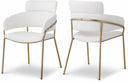 Yara Vegan Leather Upholstered Dining Chair - Cream