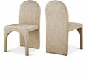 Summer Velvet Upholstered Dining Side Chair - Beige