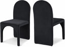 Summer Velvet Upholstered Dining Side Chair - Black