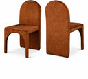 Summer Velvet Upholstered Dining Side Chair - Cognac