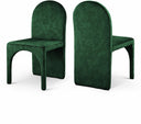 Summer Velvet Upholstered Dining Side Chair - Green
