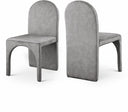 Summer Velvet Upholstered Dining Side Chair - Grey