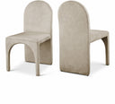 Summer Velvet Upholstered Dining Side Chair - Stone