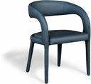 Sylvester Vegan Leather Upholstered Dining Chair - Blue