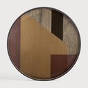 Dark Brown Angle Glass Tray by Ethnicraft