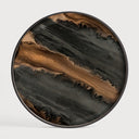 Dark Brown Organic Glass Tray 24.5" by Ethnicraft