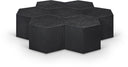 Eternal Oak Wood 7pc. Modular Coffee Table - Black