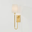 Aged Brass Glenmont Wall Sconce 5.25" x 20.5" by Hudson Valley, view 3