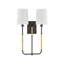 Aged Brass and Distressed Bronze Glenmont Wall Sconce 14" x 21" by Hudson Valley