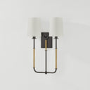 Aged Brass and Distressed Bronze Glenmont Wall Sconce 14" x 21" by Hudson Valley, view 2
