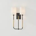 Aged Brass and Distressed Bronze Glenmont Wall Sconce 14" x 21" by Hudson Valley, view 3
