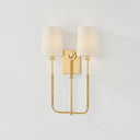Aged Brass Glenmont Wall Sconce 14" x 21" by Hudson Valley, view 2