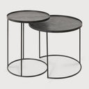 Round Tray Side Table Set