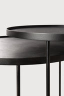 Round Tray Side Table Set