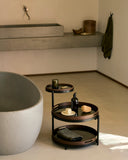 Swivel tray side table