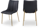 Isla Vegan Leather Upholstered Dining Chair - Black