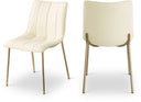 Isla Vegan Leather Upholstered Dining Chair - Cream