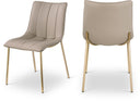 Isla Vegan Leather Upholstered Dining Chair - Taupe