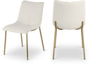 Isla Vegan Leather Upholstered Dining Chair - White