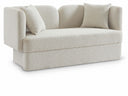 Marcel 68" Boucle Fabric Upholstered Loveseat - Cream
