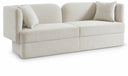 Marcel 91" Boucle Fabric Upholstered Sofa - Cream
