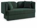 Marcel 68" Boucle Fabric Upholstered Loveseat - Green