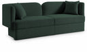 Marcel 91" Boucle Fabric Upholstered Sofa - Green
