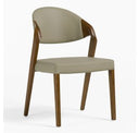 Arlo - Mid-Century Beige & Walnut Counter Chair