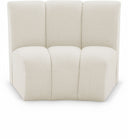 Infinity Boucle Fabric Upholstered Modular Chair - Cream