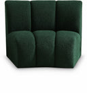 Infinity Boucle Fabric Upholstered Modular Chair - Green