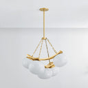 Aged Brass Duxbury Chandelier 31.75" by Hudson Valley, view 3