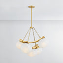 Aged Brass Duxbury Chandelier 31.75" by Hudson Valley, view 2