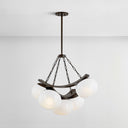 Distressed Bronze Duxbury Chandelier 31.75" by Hudson Valley, view 3