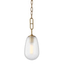 Aged Brass Bruckner Pendant 6" by Hudson Valley