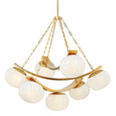 Aged Brass Duxbury Chandelier 43.75" by Hudson Valley