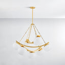 Aged Brass Duxbury Chandelier 43.75" by Hudson Valley, view 6