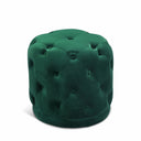 Harper Velvet Upholstered Stool - Green