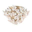 Stria Gold Leaf Lily Flush Mount 18.25" by Corbett Lighting