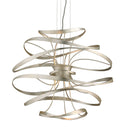 Silver Leaf Calligraphy Chandelier 42" by Corbett Lighting, view 3