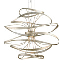 Silver Leaf Calligraphy Chandelier 42" by Corbett Lighting
