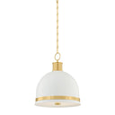 Aged Brass Briscoe Pendant 15" by Hudson Valley